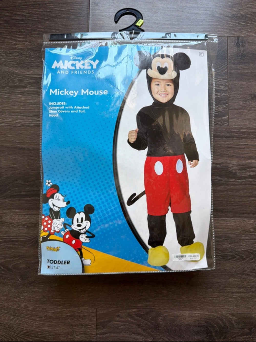3-4T Toddler Mickey Mouse Costume